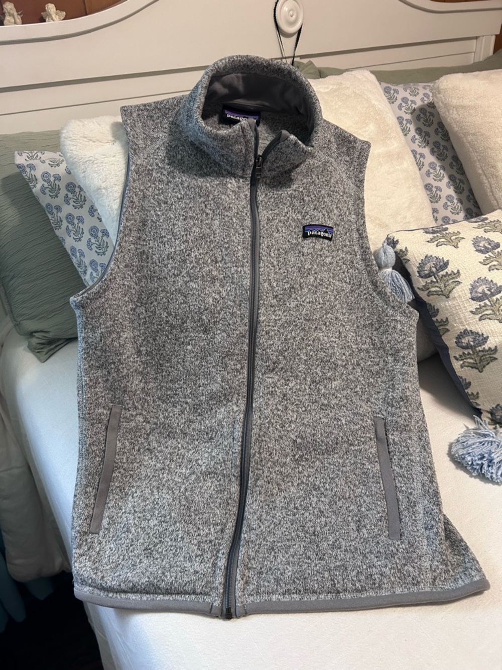 Patagonia Gray Better Sweater Fleece  Vest Woman’s size Medium
